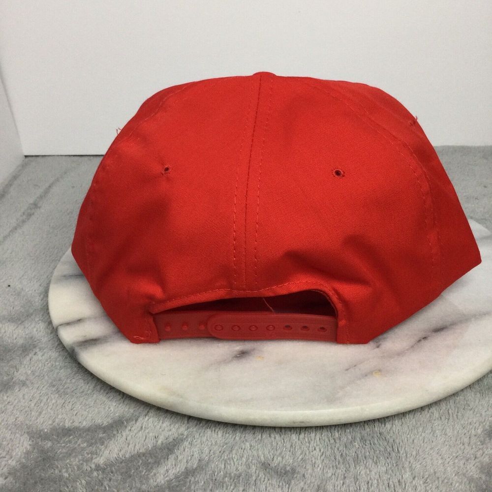 Vintage Snapback Rope Hat Red Grainger SnapBack - Picture 3 of 6